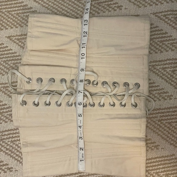Meschantes Cream Waist Training Corset 28 - Picture 3 of 10